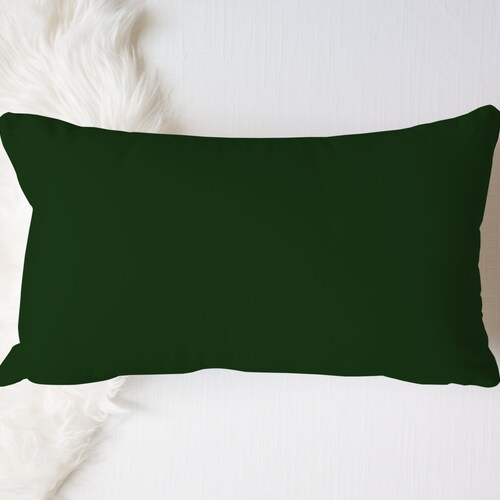 Forest Green Linen Pillow Cover. Dark Green Cushion Cover. Etsy