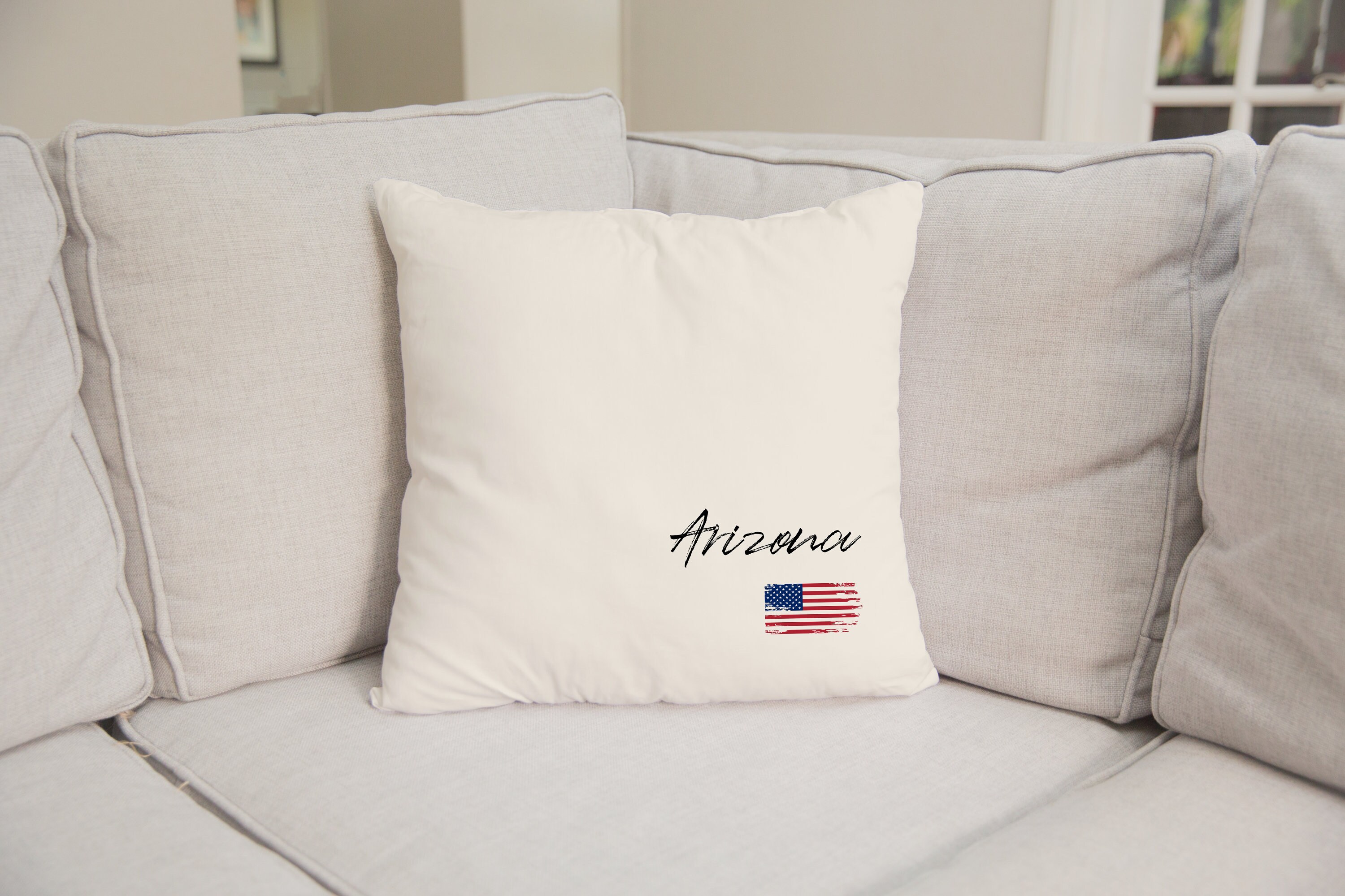 Arizona Pillow USA Pillow Arizona Decor Gift Home State Etsy