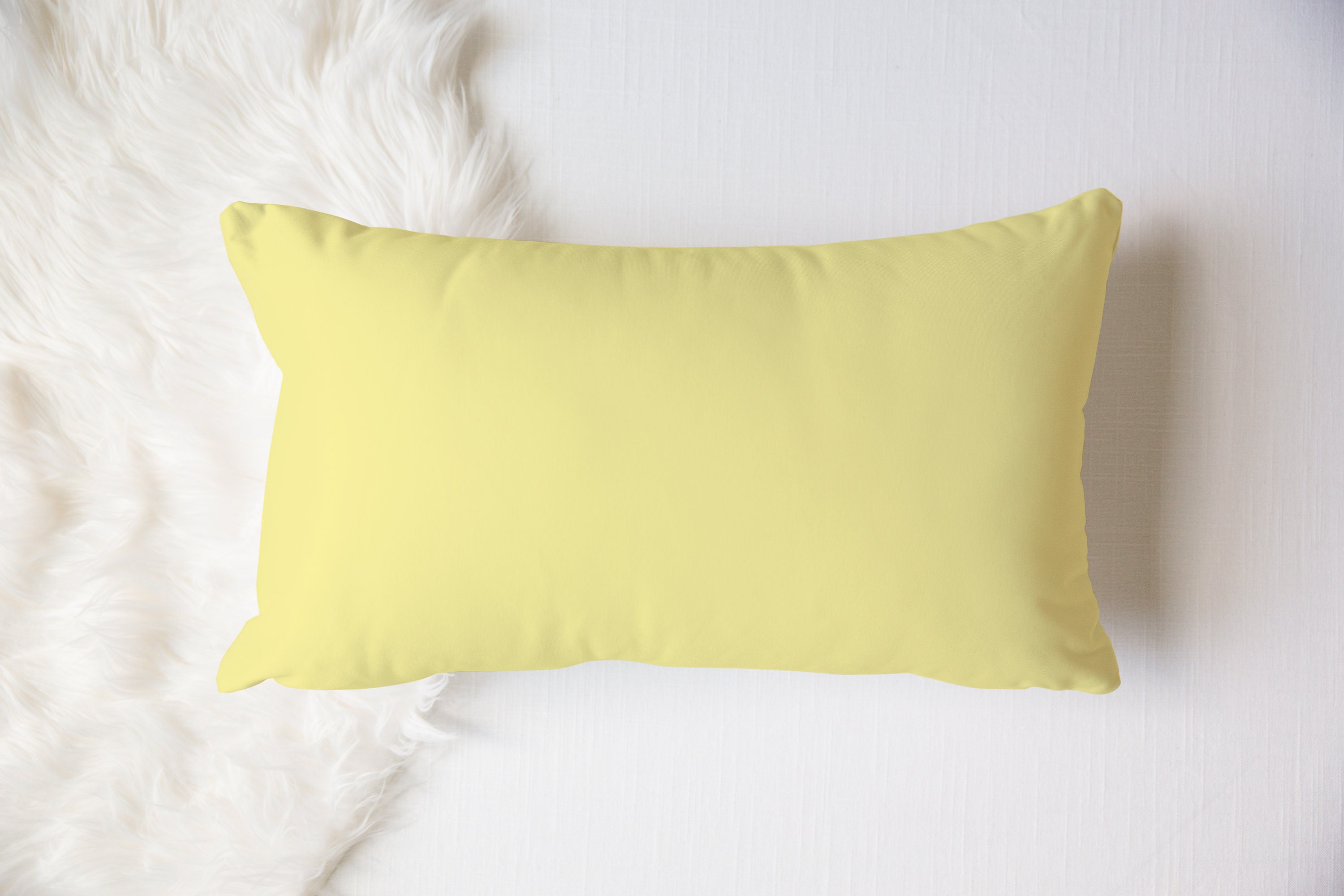 light yellow throw pillows