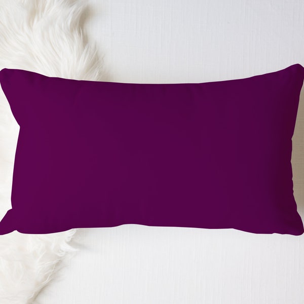 Deep Purple Pillow Etsy