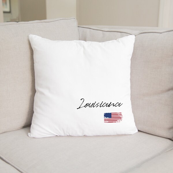Louisiana Pillow Etsy