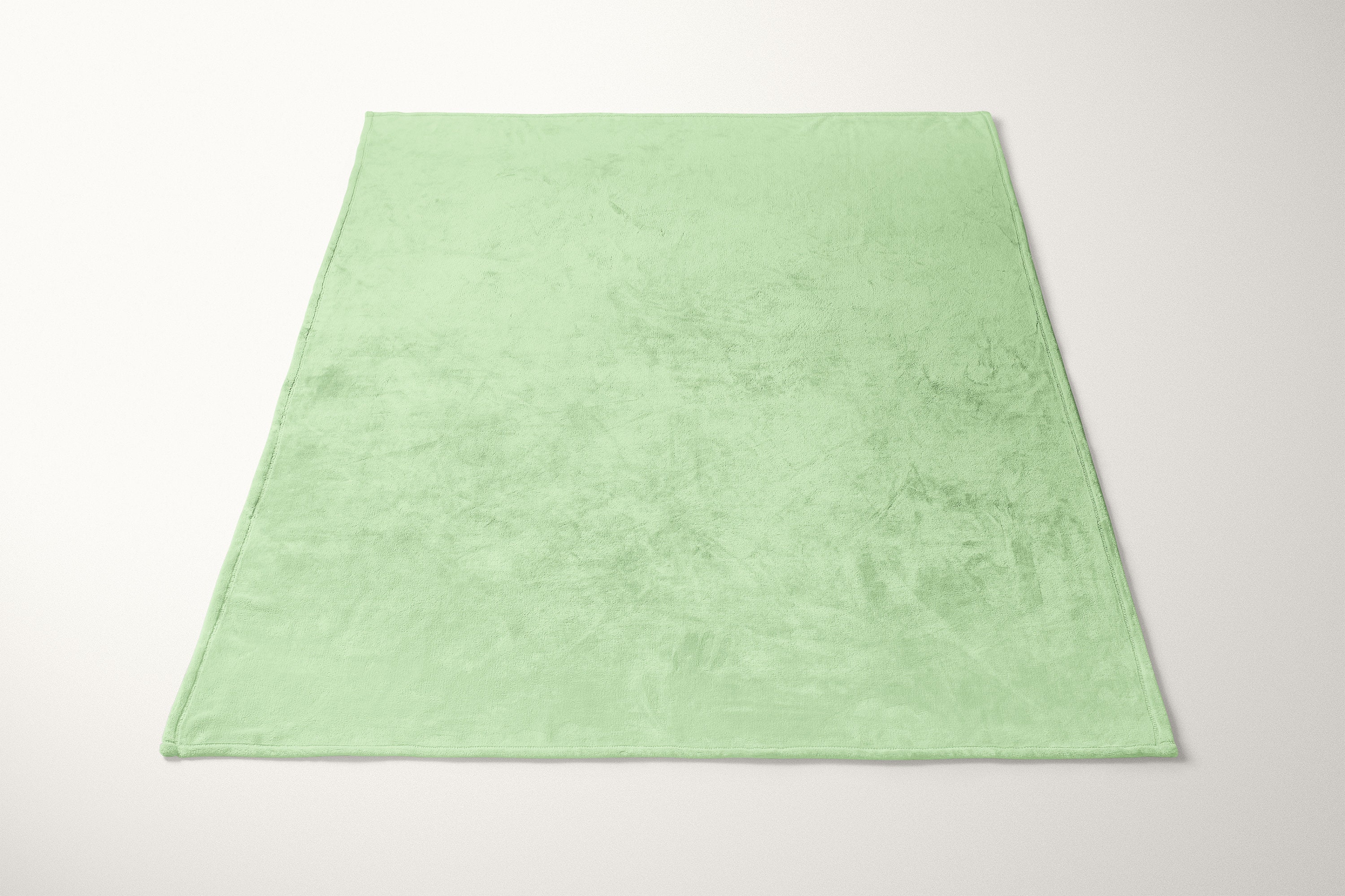 Light Green Throw Blanket 50x60 Reversible Soft Silky Etsy