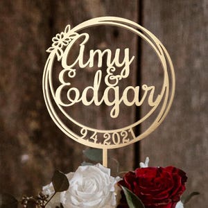 Cake Topper für Hochzeiten, Tortenaufleger Hochzeit, Tortenaufleger Hochzeit, Tortenaufleger Hochzeit, Tortenaufleger Hochzeit, Tortendeko Hochzeit, Braut & Bräutigam. Jubiläum Cake Topper