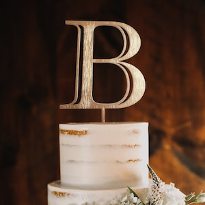 Topper de pastel de boda, topper de pastel personalizado, topper de pastel Mr y Mrs, topper de pastel de oro rústico, toppers de pastel, regalos de aniversario de bautismo de cumpleaños