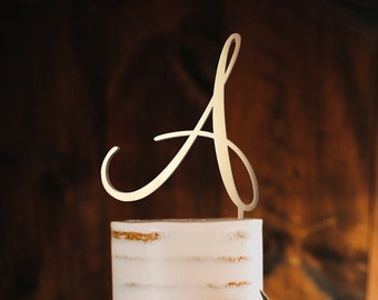 A cake topper, monogram wedding cake topper, Personalized Custom initials cake topper, Mr and Mrs cake topper, Cake toppers for wedding b