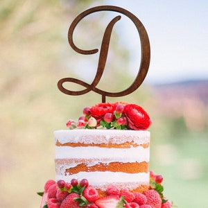 Topper de pastel de boda, topper de pastel de monograma, topper de pastel personalizado, topper de pastel rústico, topper de pastel d, topper de pastel de iniciales, topper de pastel de boda boho