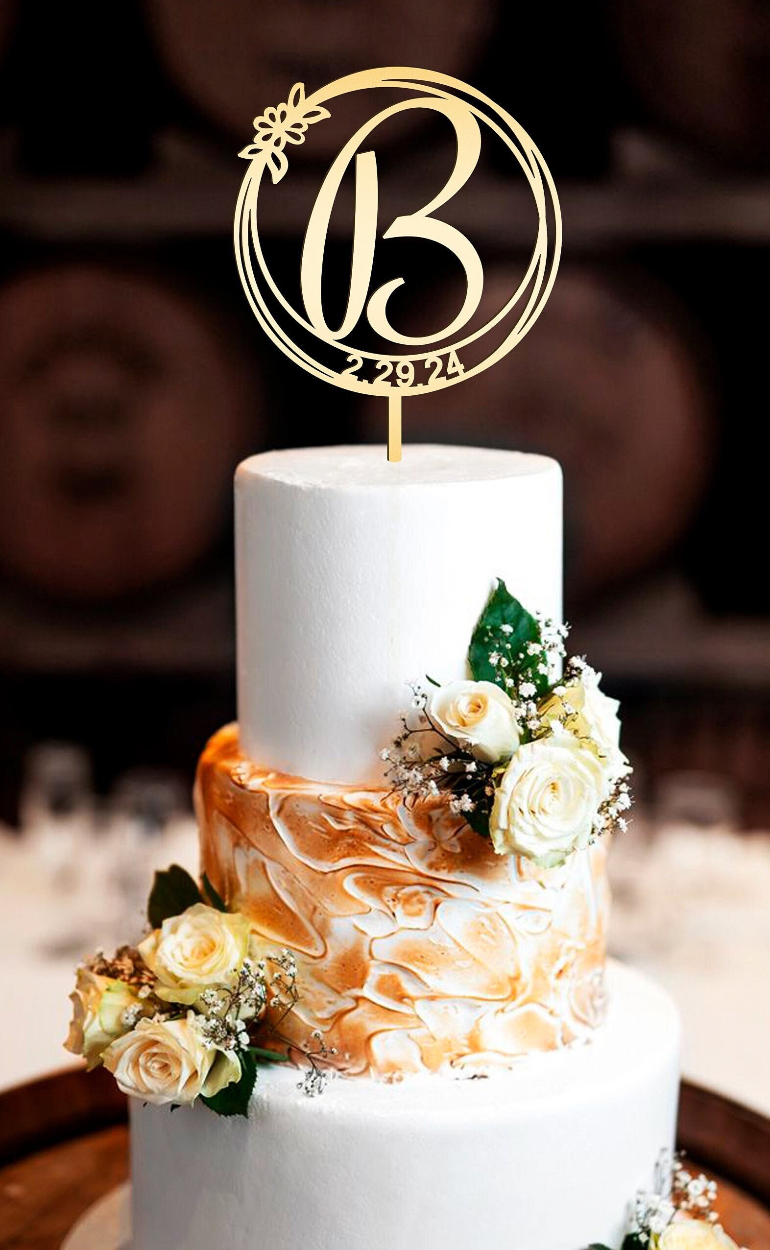Personalized Wedding Cake Topper Initial Cake Topper K Wedding Cake Topper Initial Cake Topper K Wedding Cake