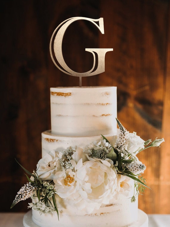 Personalized Wedding Cake Topper Initial Cake Topper K Wedding Cake Topper Initial Cake Topper K Wedding Cake