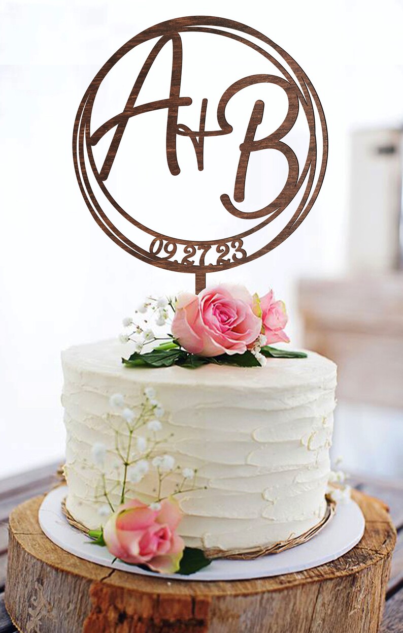 Pasteles De Boda Con Monogramas