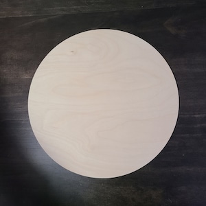 Unfinished Wooden Round: Birch Wood Blank Sign, Wreath Supplies