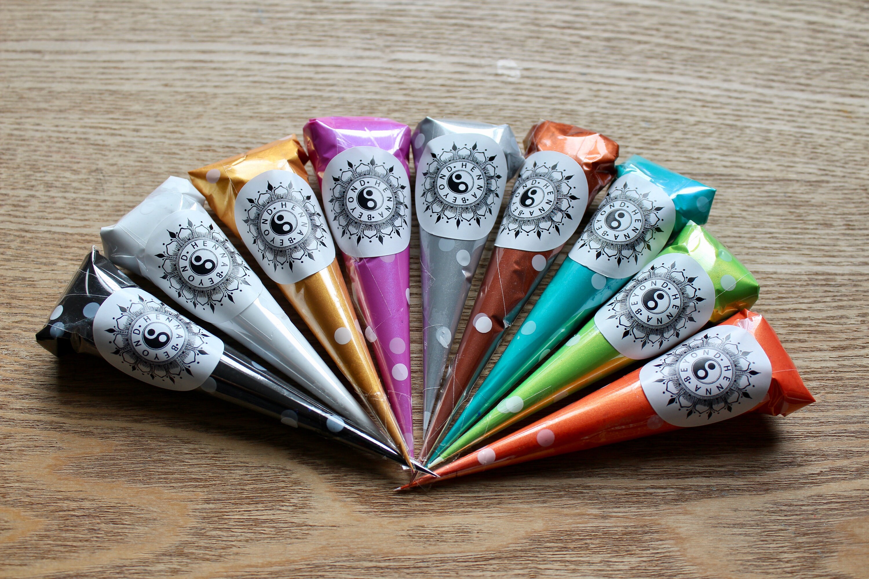 Acrylic Paint Cones CHOOSE YOUR OWN Henna Paint Cones Dot Paint Cones