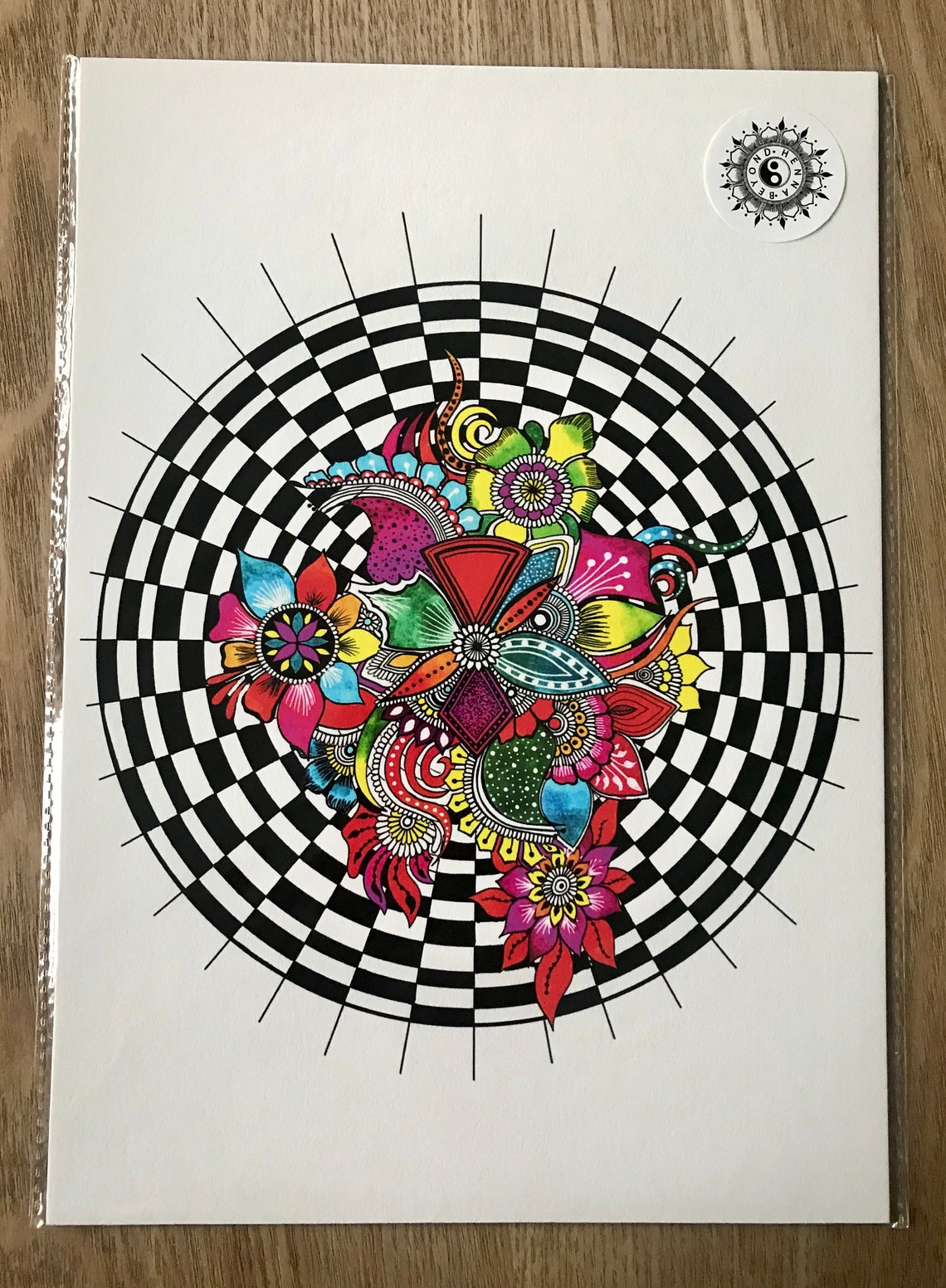 Alice in Wonderland Mandala Fine Art Print A4 Alice in - Etsy