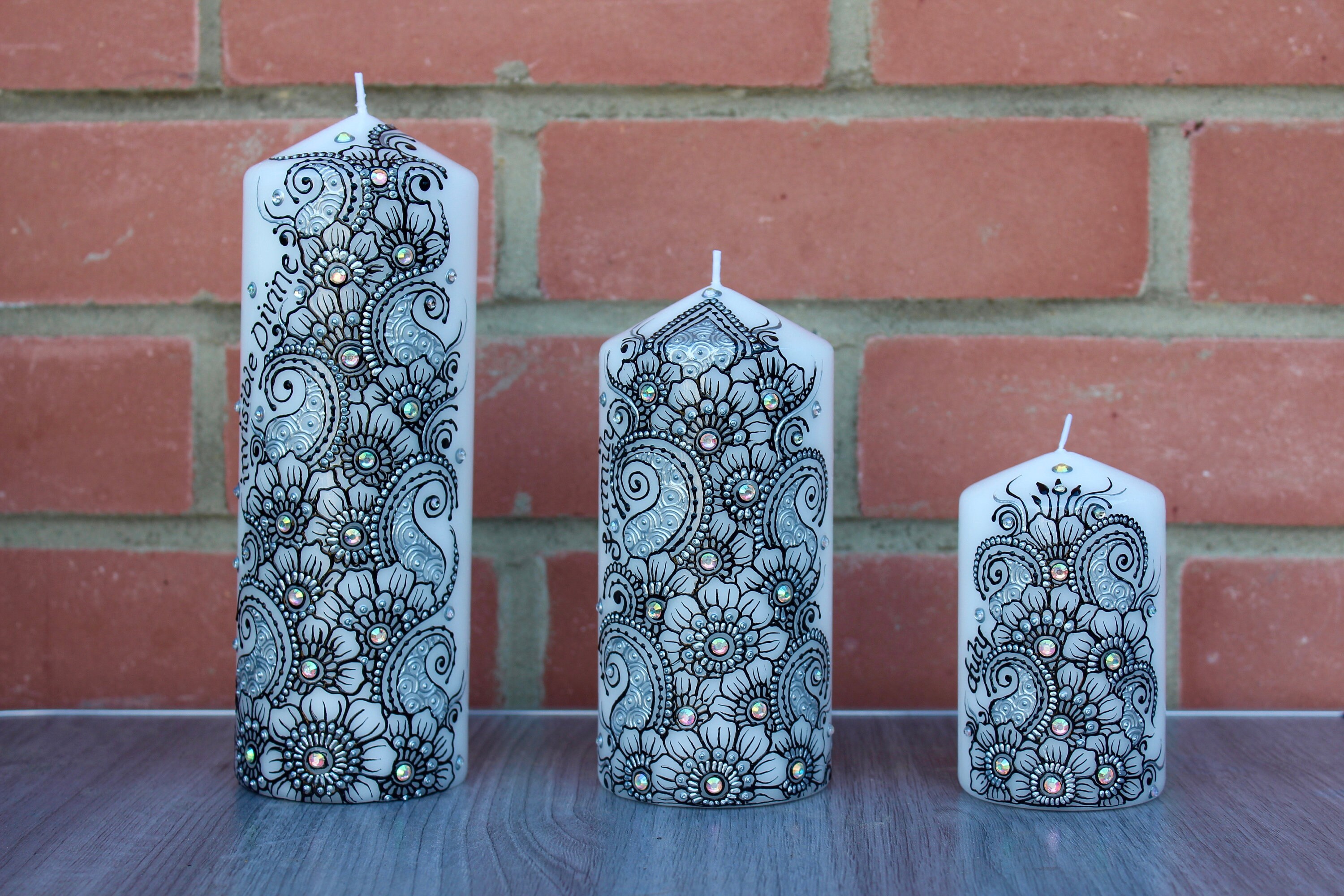 Customised Candle Gifts Spiritual Candle Art Candle Art Etsy