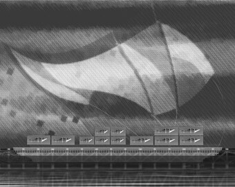 Fisherman’s Barge, archival digital print on rag paper, 14” x 11.5