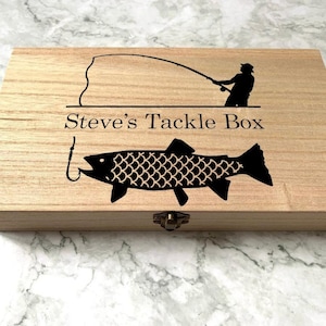 Wood Fishing Box -  UK