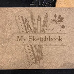 Gepersonaliseerd gegraveerd bord A4 A5 gewoon papier: schetsboek, schetsboek, doodles, tekenen, tekenblok