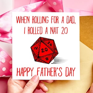 Nat 20 D&D Vatertagskarte, Critical Hit