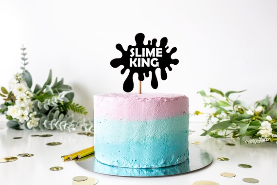 Slime King Happy Birthday Cake Topper Etsy