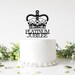 Platinum Jubilee 70th Anniversary Queen Crown tea party cake topper 