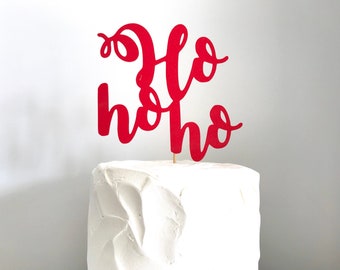 Ho ho ho Christmas cake topper