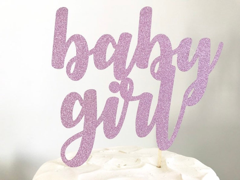 Baby Girl baby shower cake topper