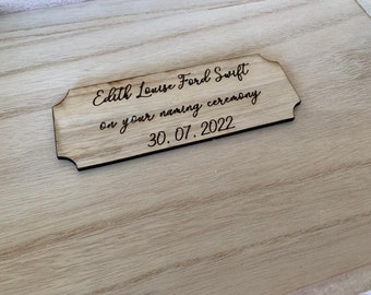 Add a plaque inside my box