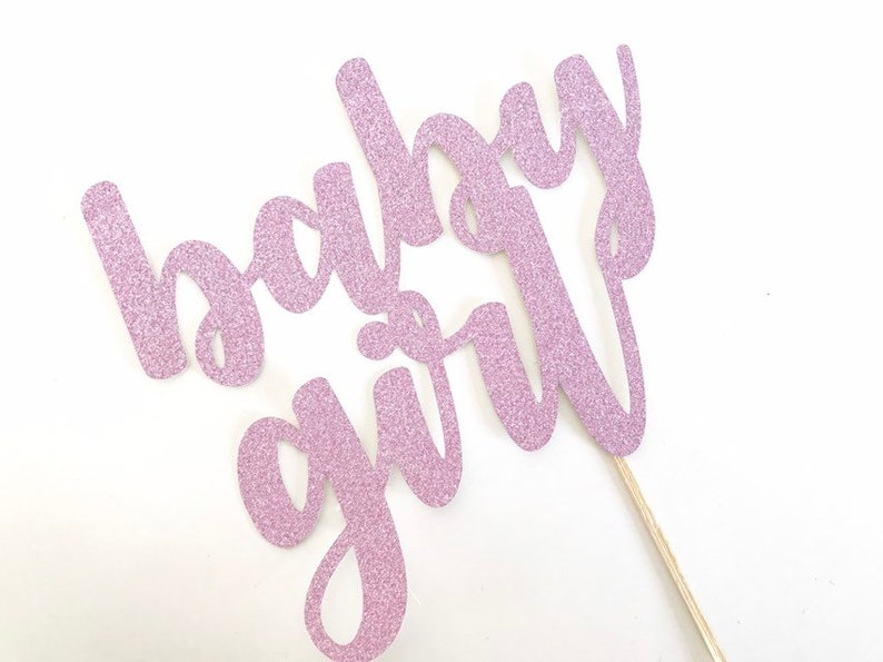 Baby Girl baby shower cake topper