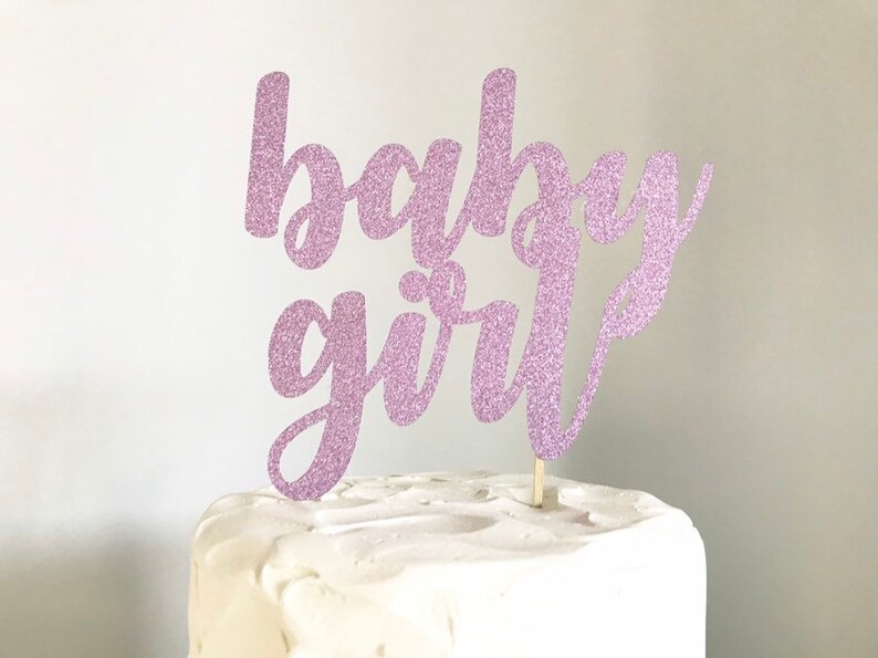 Baby Girl baby shower cake topper