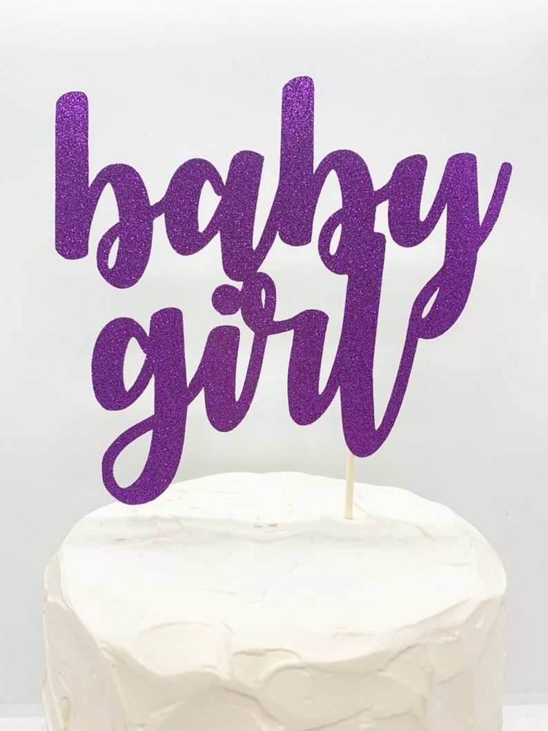 Baby Girl baby shower cake topper