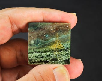 Scenic Multicolor Java Jasper Gemstone