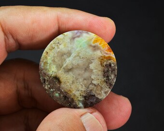 Multicolor Plume Agate Gemstone