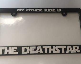 star wars license plate frame