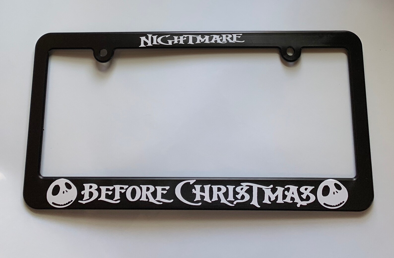 Nightmare Before Christmas License Plate Frame Etsy