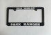 Isla Nublar Park Ranger Jurassic World Car License Plate Frame Holder Vehicle Auto Accessory Fun Gift Movie Fan 