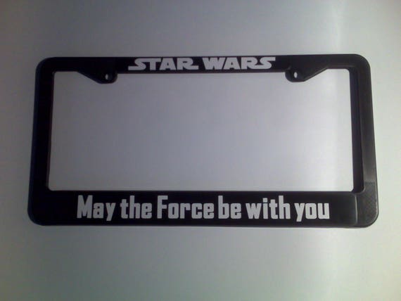 star wars license plate frame