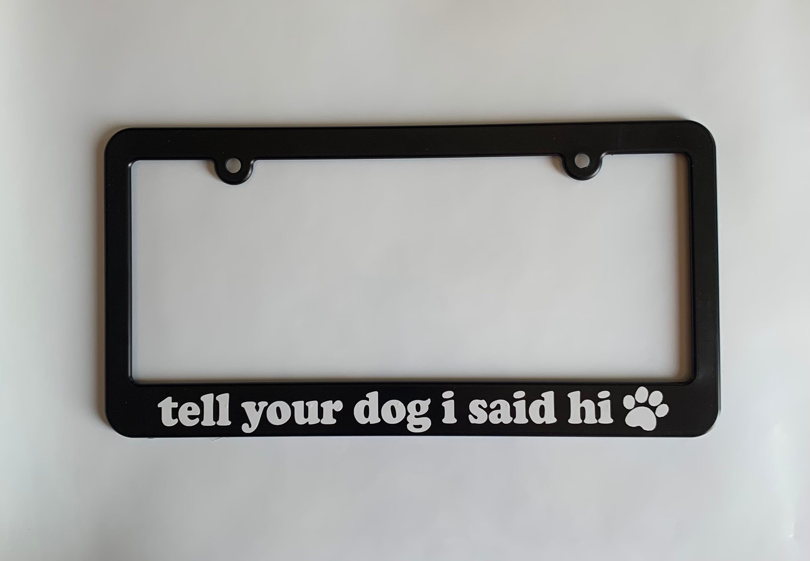 Dog themed license clearance plates