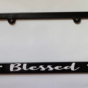 Blessed Christian Jesus License Plate Frame