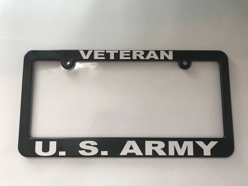 Veteran US Army United States License Plate Frame Etsy