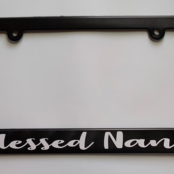 Blessed License Plate Frame Etsy