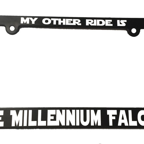LK Star Wars My Other Ride is the Millennium Falcon License Plate