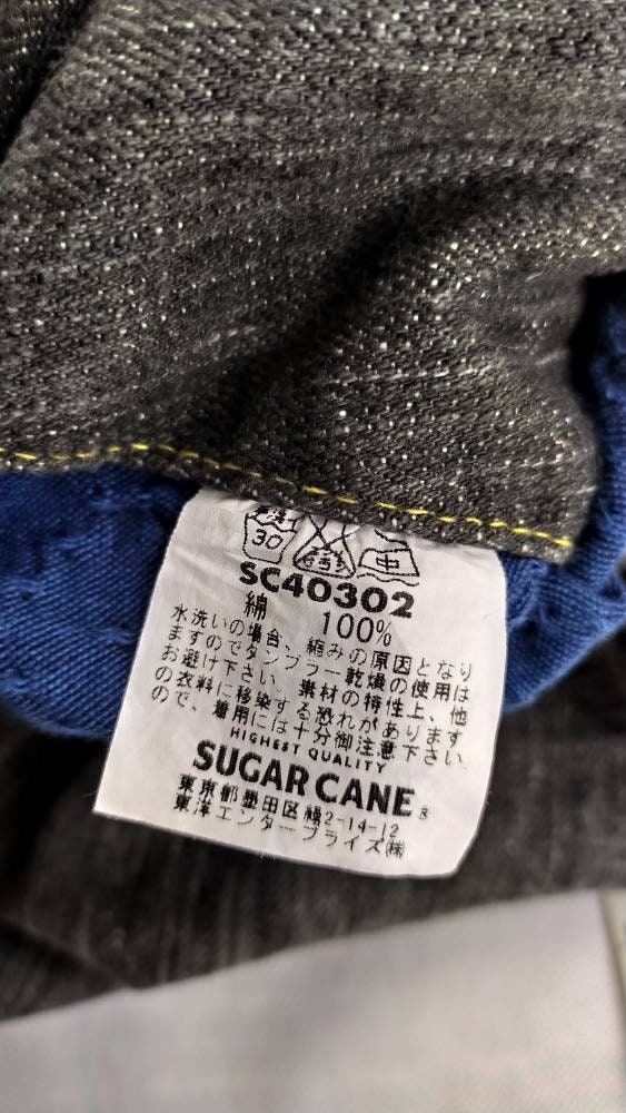 Kleding Gender-neutrale kleding volwassenen Jeans maat 30 suikerriet van toyo distressed denime 