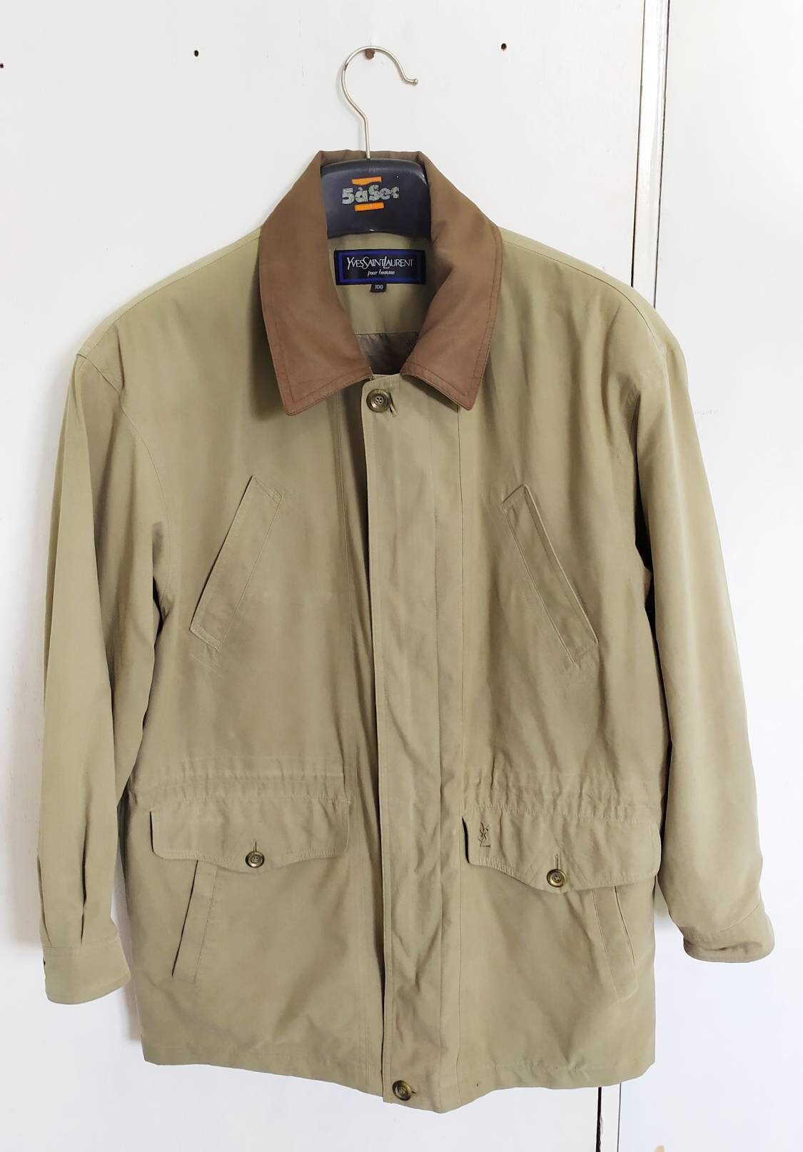 Buy Vintage YVES SAINT LAUREN Pour Homme Light Jacket Size 100 / M ...