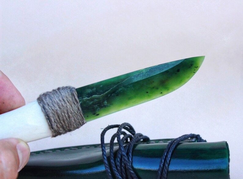 Jade Knife Handmade Knife Sayan Jade Jade Healing Knife Etsy