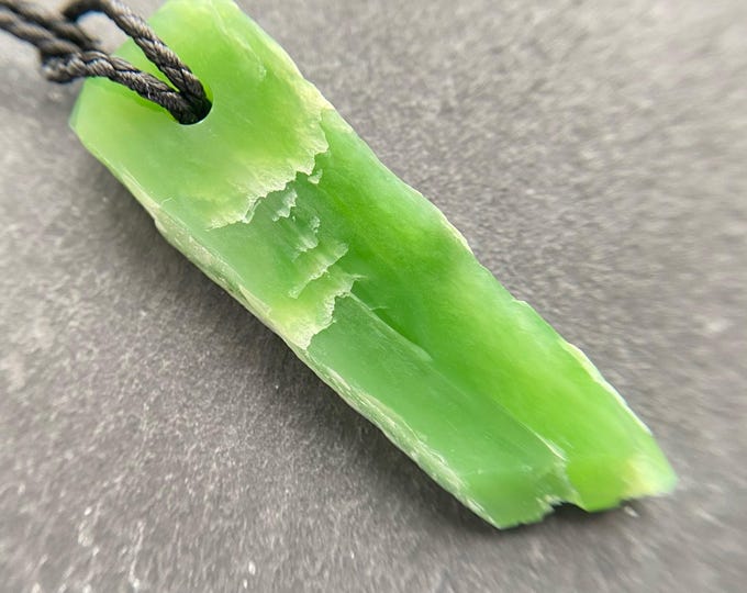 Designer Amulet, Authentic Siberian Nephrite