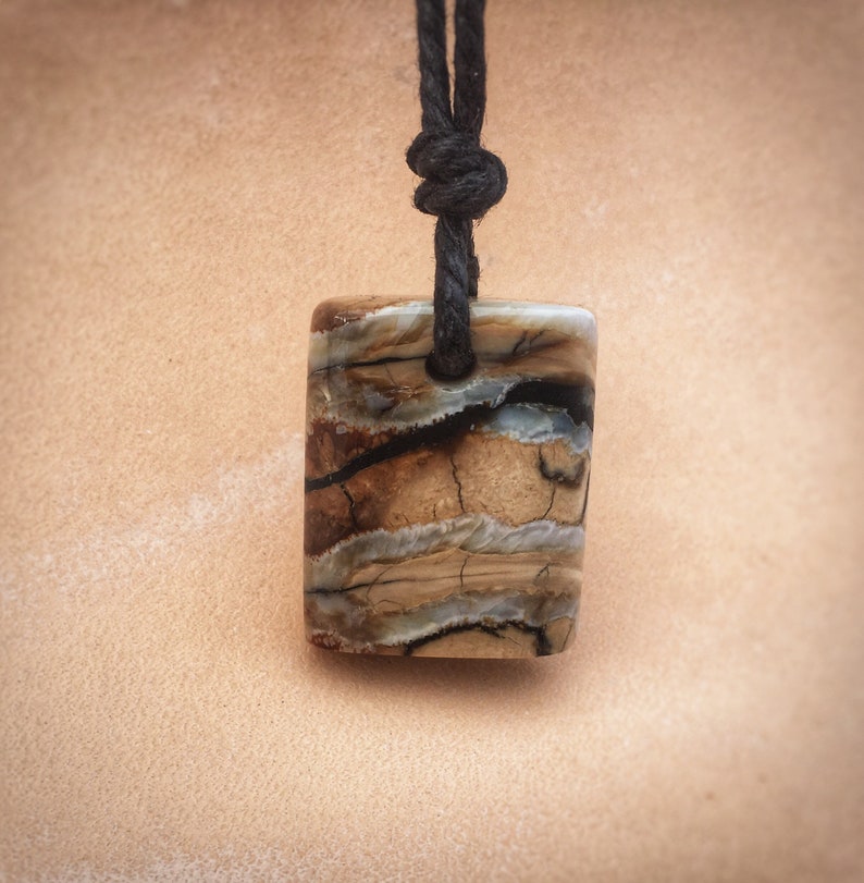 Fossilized Mammoth Tooth Pendant NeolithicF21