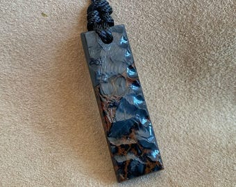 Obsidian Amulet, Obsidian Dragon Skin, Neolithic Collection