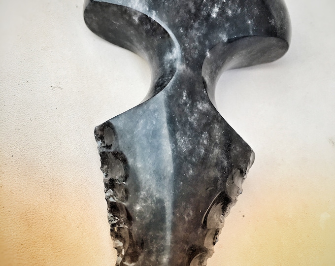 Featured listing image: Designer Obsidian Knife, Stone Age, Handmade Knife, Art knife 25