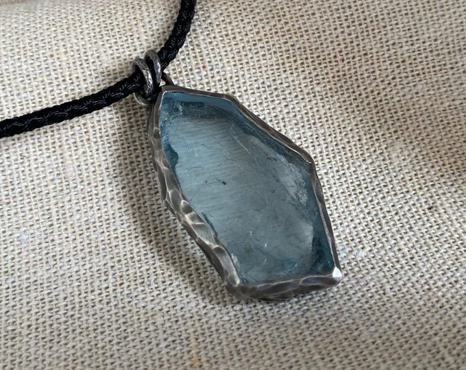 Neolithic pendant, boho gemstone jewelry