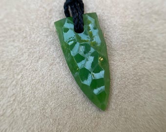 Jade pendant, Nephrite Amulet, Modern Style