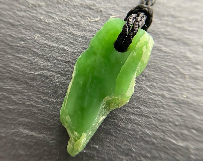 Jade Amulet, Nephrite Pendant, Art Pendant